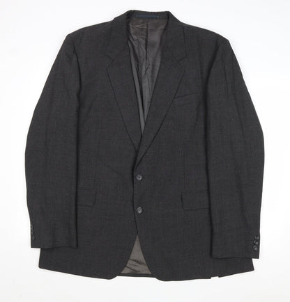 Brigdens Mens Grey Polyester Jacket Suit Jacket Size 46 Regular