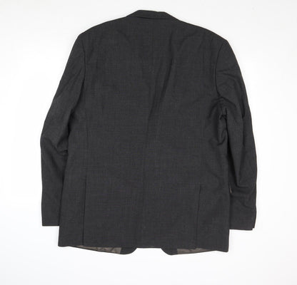 Brigdens Mens Grey Polyester Jacket Suit Jacket Size 46 Regular