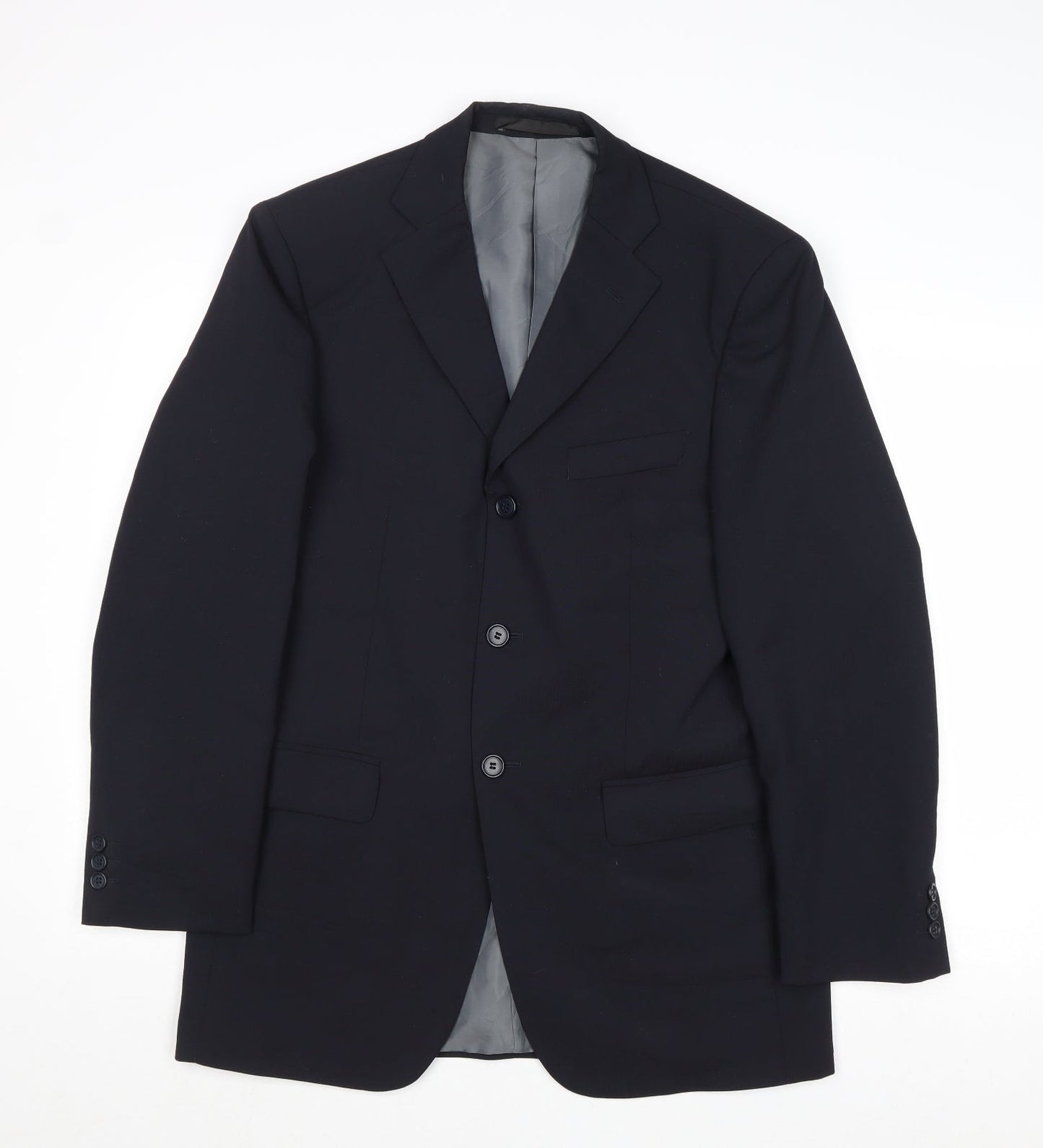 Mens UK Size 38 Marks and Spencer Regular Blue Suit Jacket