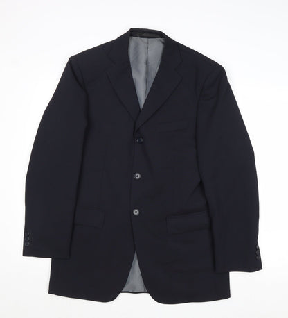 Mens UK Size 38 Marks and Spencer Regular Blue Suit Jacket