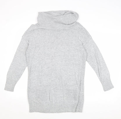 Womens UK Size 14 M&Co Grey Pullover Jumper