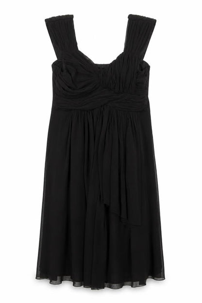 M&Co Womens Black Nylon Trapeze & Swing Size 12 Round Neck Pullover