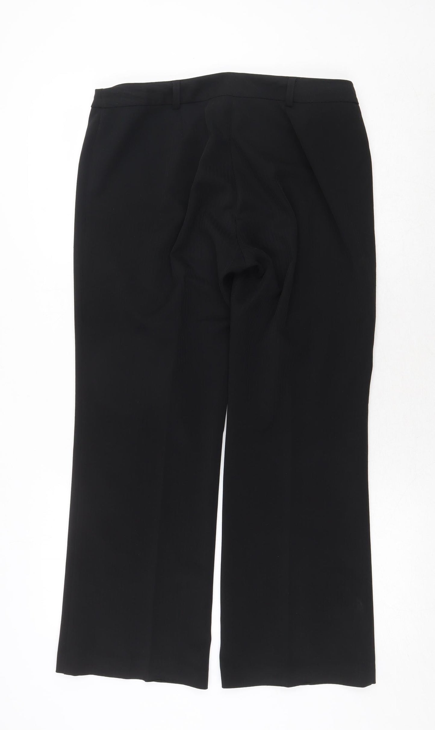 Womens UK Size 12 Dorothy Perkins Regular Fit  Black Trousers