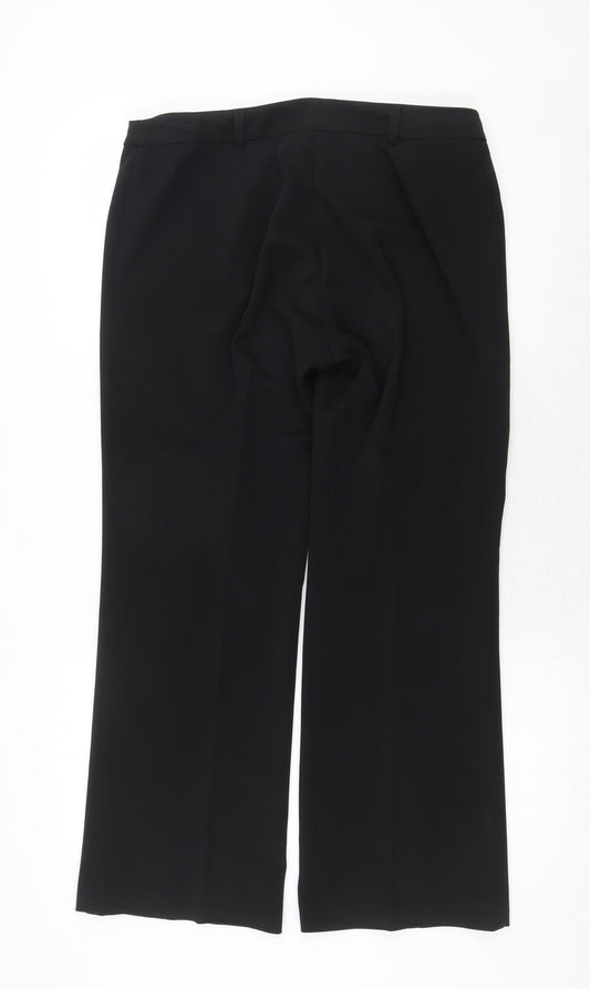 Womens UK Size 12 Dorothy Perkins Regular Fit  Black Trousers