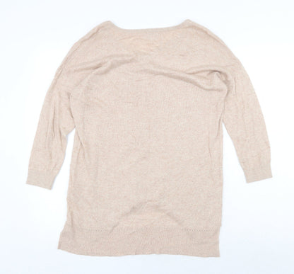 Womens UK Size S Monsoon Beige Pullover Jumper