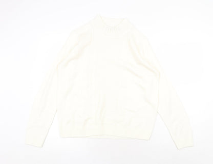 Womens UK Size 14 EWM White Pullover Jumper