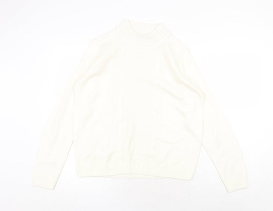 Womens UK Size 14 EWM White Pullover Jumper