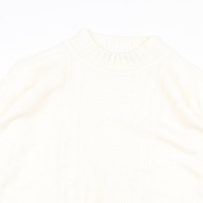 Womens UK Size 14 EWM White Pullover Jumper