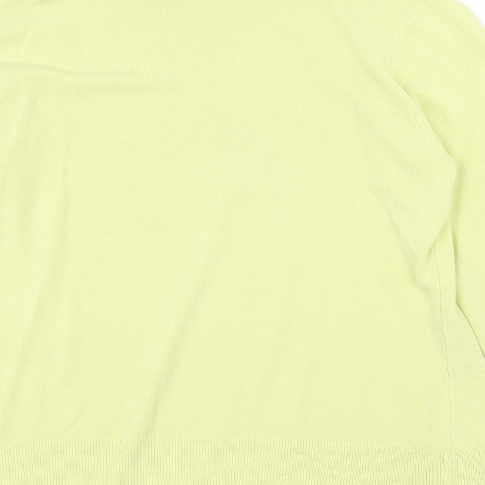 BHS Womens Green High Neck Acrylic Pullover Jumper Size 18