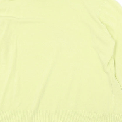 BHS Womens Green High Neck Acrylic Pullover Jumper Size 18