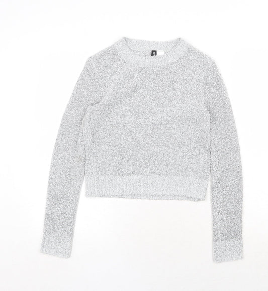 Womens UK Size XS H&M Grey Pullover Jumper