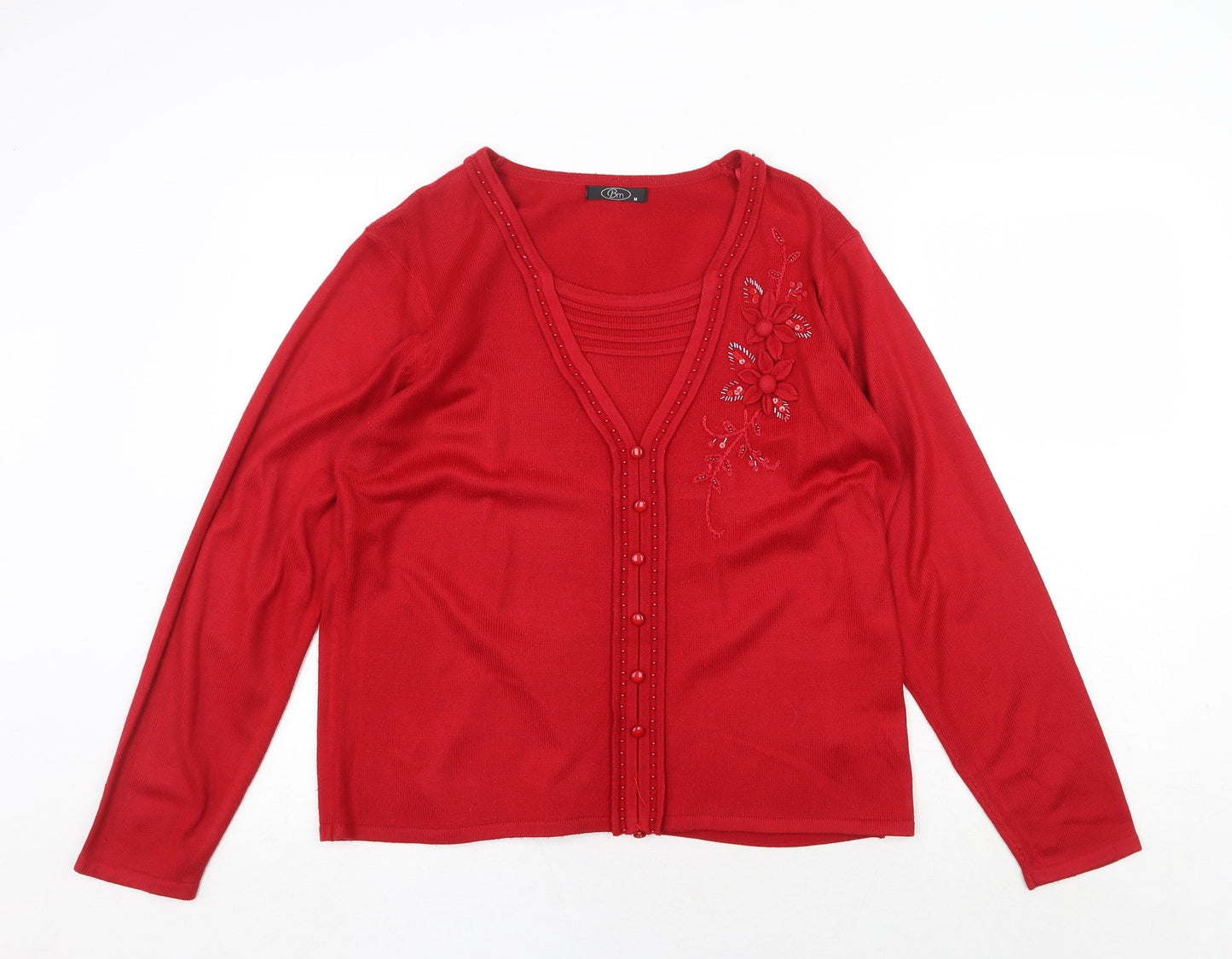 Womens UK Size M Bonmarché Red Pullover Jumper