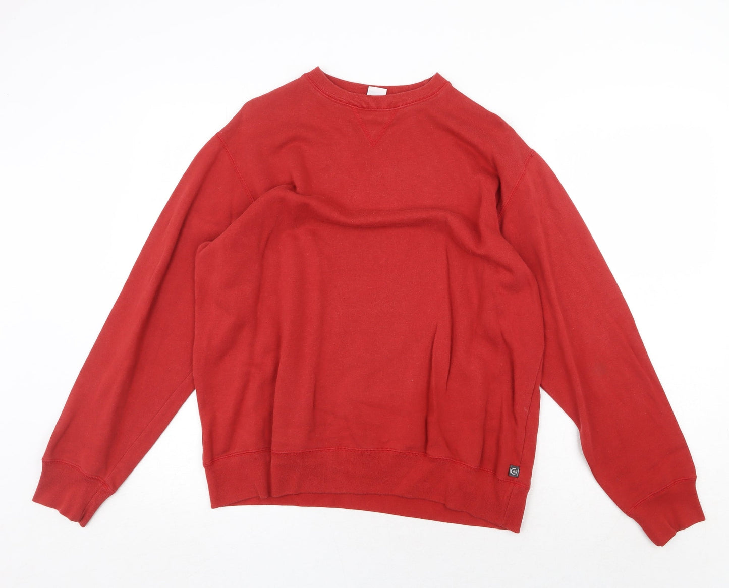 Courir Mens Red Cotton Pullover Sweatshirt Size S