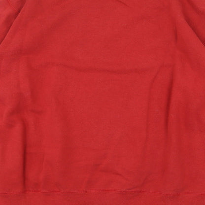 Courir Mens Red Cotton Pullover Sweatshirt Size S