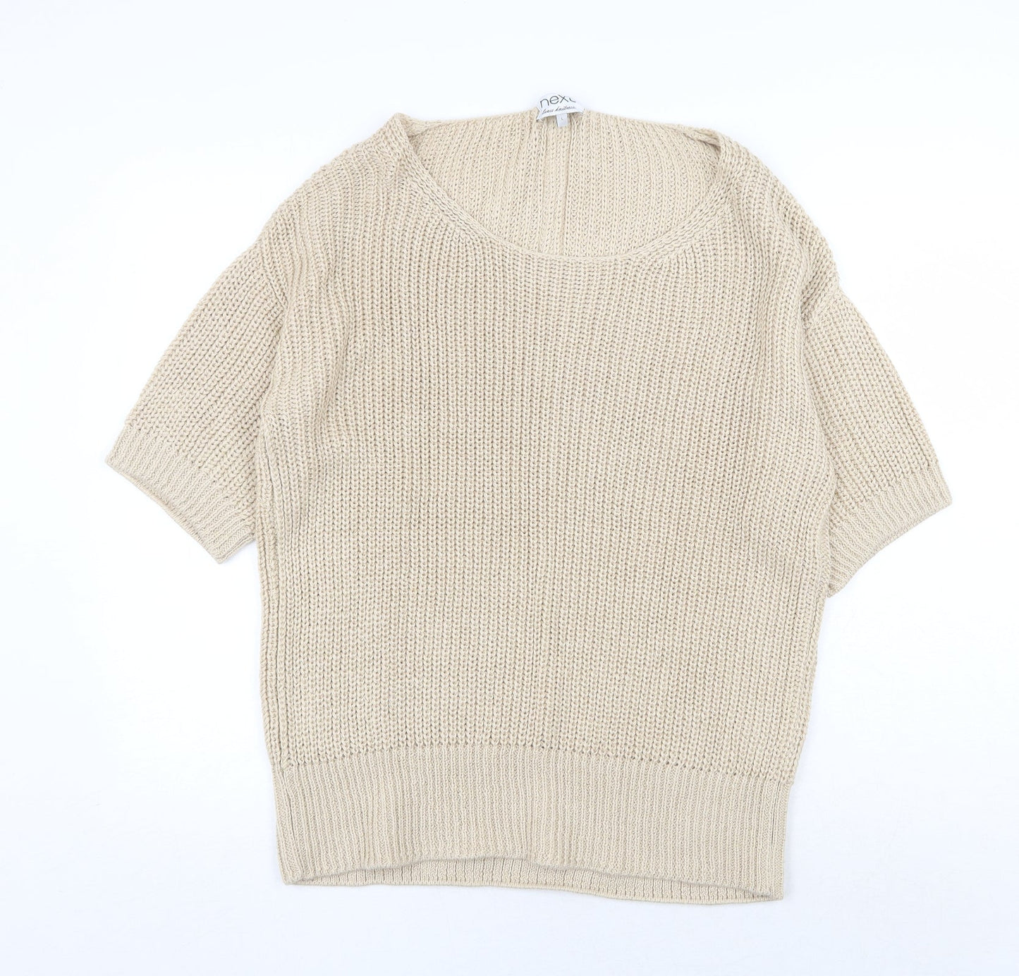 Womens UK Size L NEXT Beige Pullover Jumper