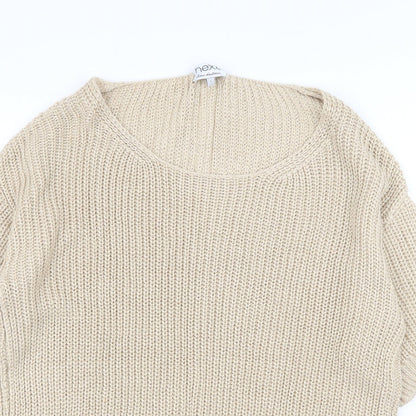 Womens UK Size L NEXT Beige Pullover Jumper