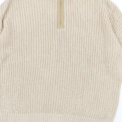 Womens UK Size L NEXT Beige Pullover Jumper