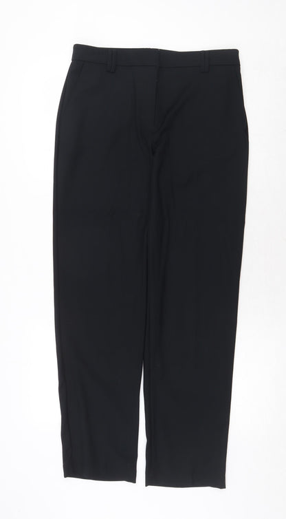 Womens UK Size 10 Marks and Spencer Regular Fit Dress Pants Blue Trousers