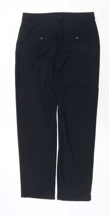 Womens UK Size 10 Marks and Spencer Regular Fit Dress Pants Blue Trousers