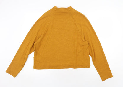 Womens UK Size S H&M Yellow Basic T-Shirt