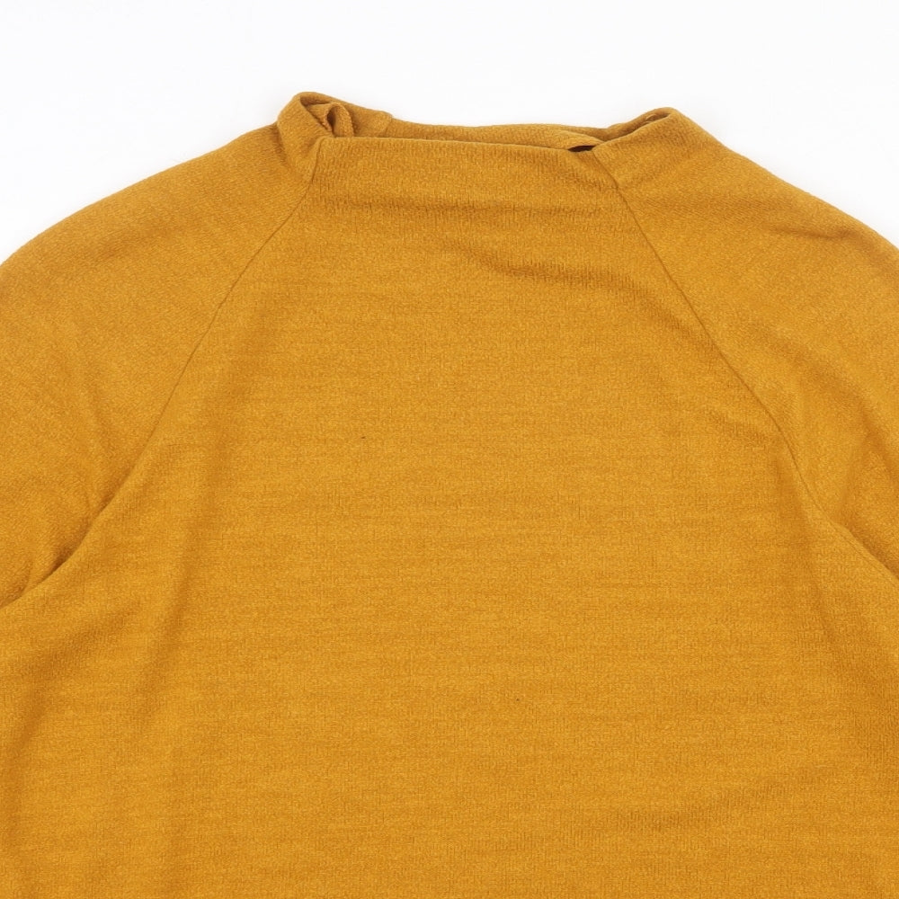 Womens UK Size S H&M Yellow Basic T-Shirt