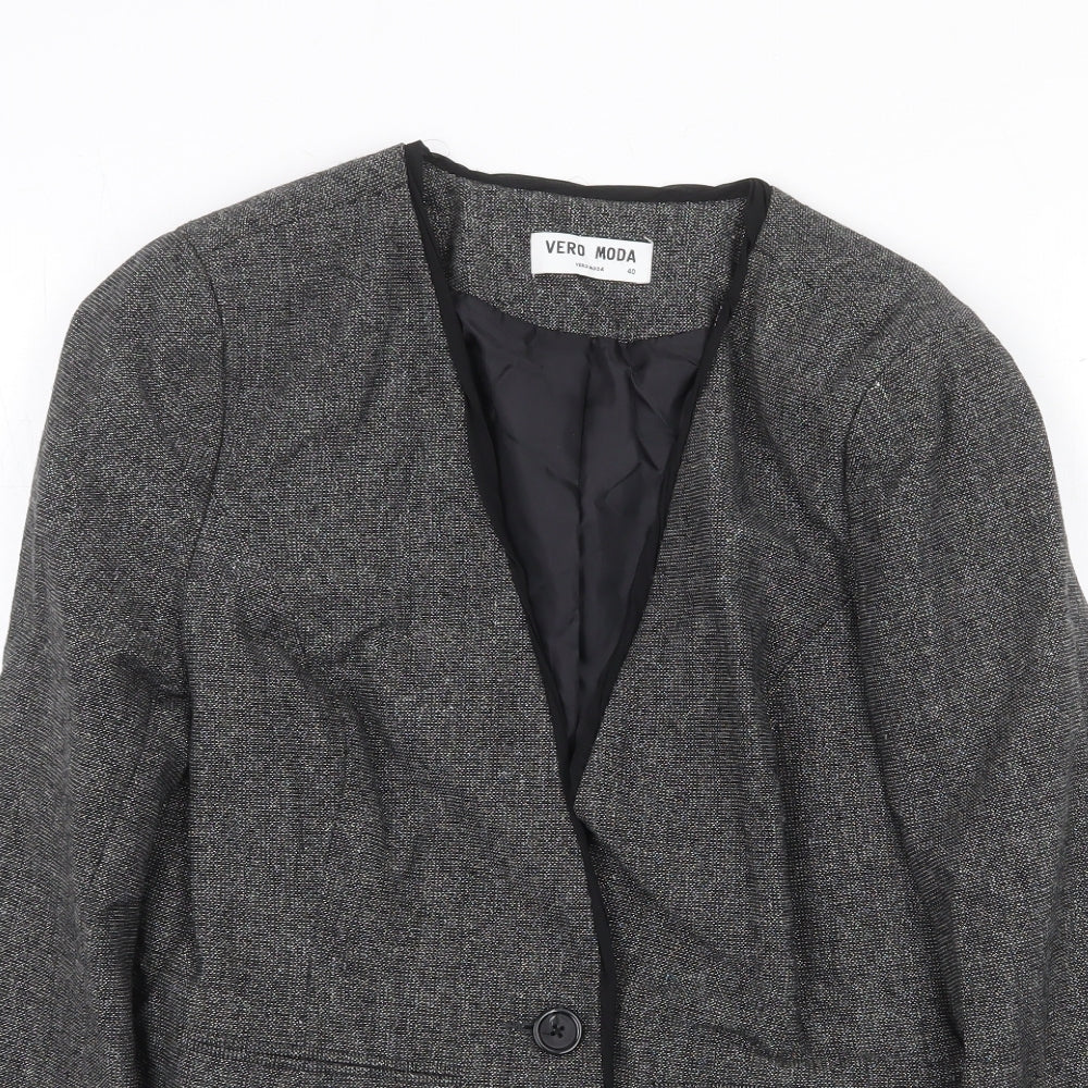 Womens UK Size 12 Vera Moda Grey Jacket