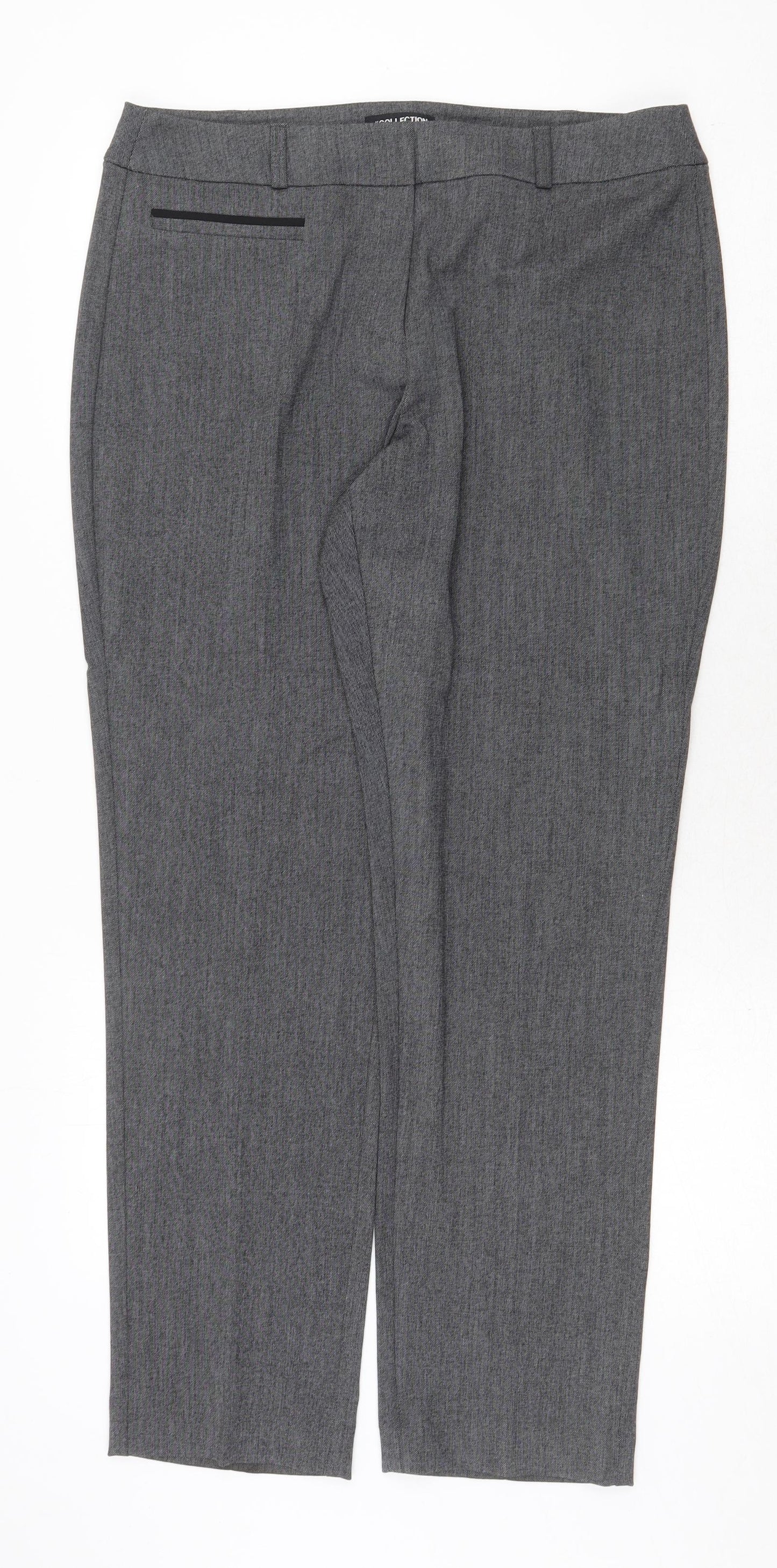 Womens UK Size 34 in Debenhams Regular Fit  Grey Trousers