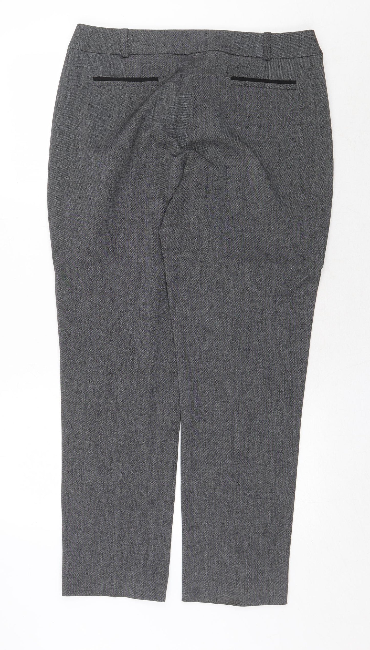 Womens UK Size 34 in Debenhams Regular Fit  Grey Trousers