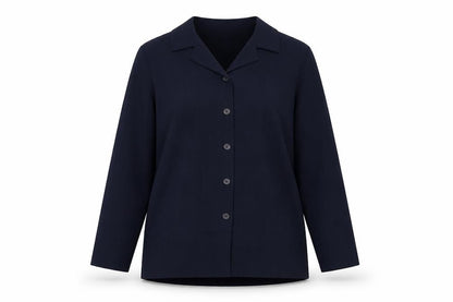 Womens UK Size 12 Mackays Blue Basic Button-Up