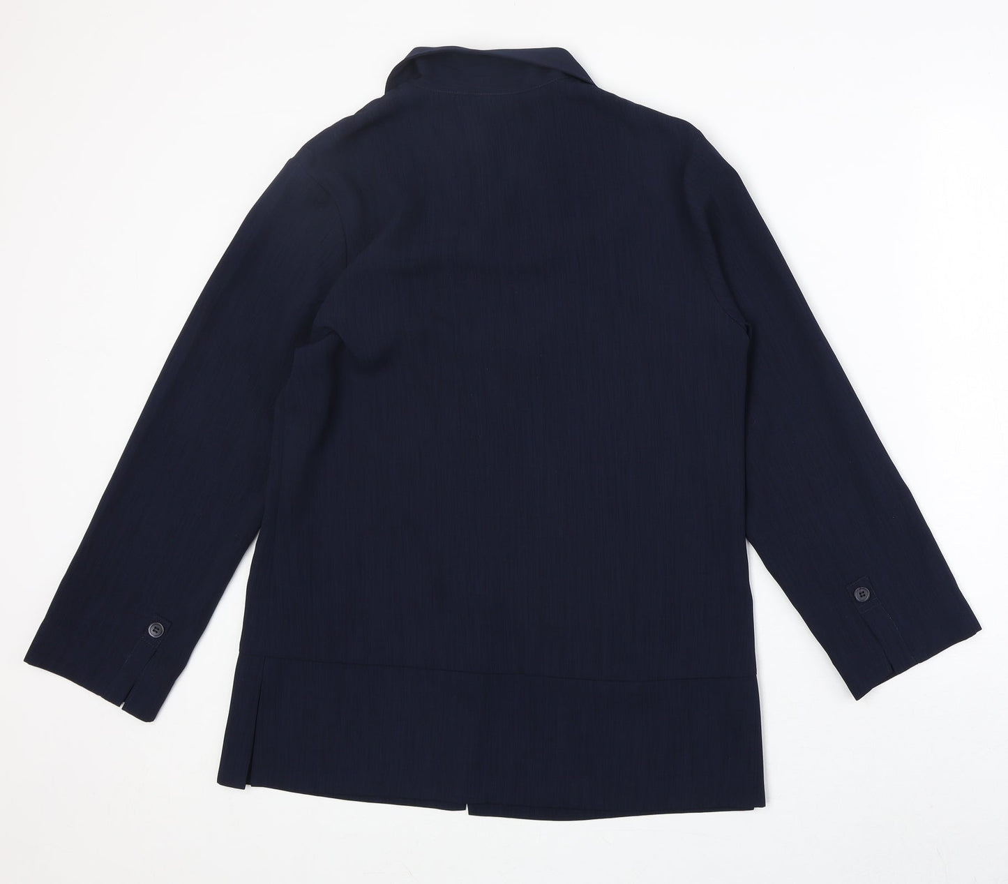 Womens UK Size 12 Mackays Blue Basic Button-Up