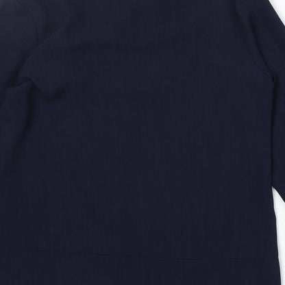 Womens UK Size 12 Mackays Blue Basic Button-Up