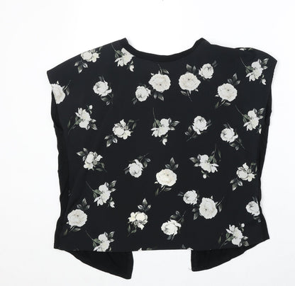 Womens UK Size 12 New Look Black Basic Blouse