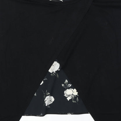 Womens UK Size 12 New Look Black Basic Blouse