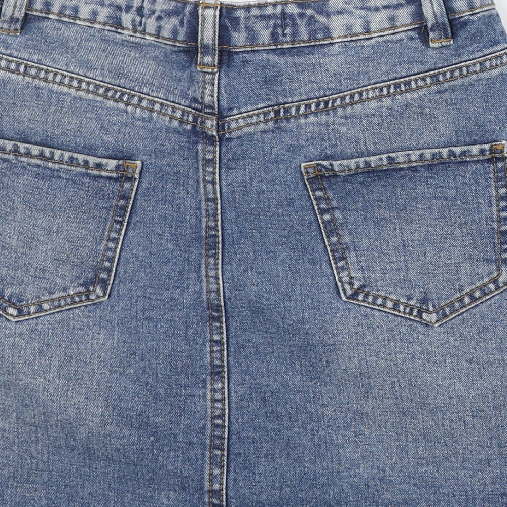 Womens UK Size 6 Denim & Co. A-Line Denim Skirt