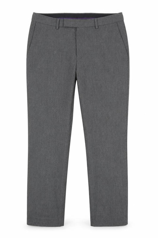 Mens UK Size 32 in Burton Regular Fit Dress Pants Grey Trousers
