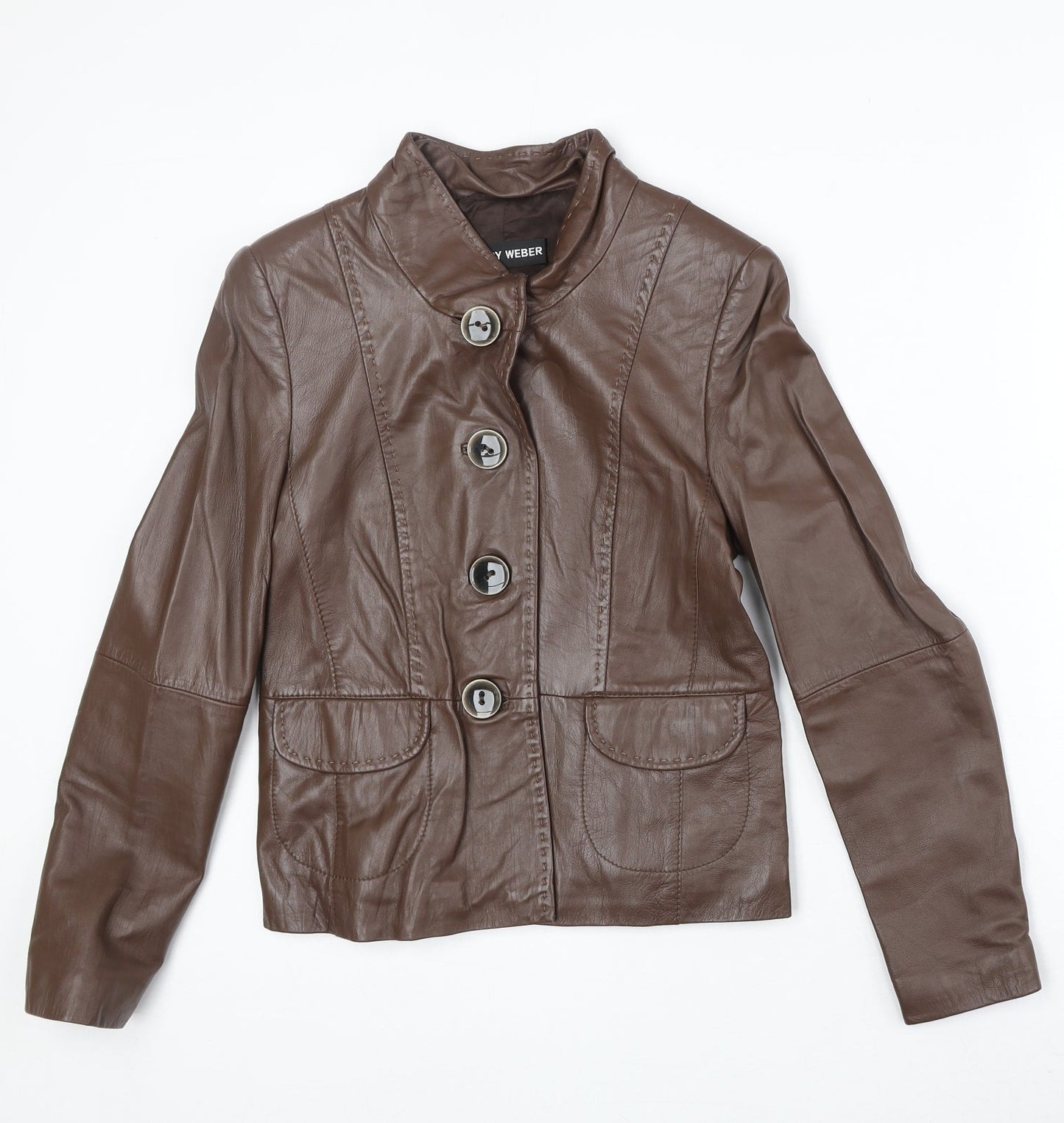 Gerry Weber Womens Brown Jacket Size 8 Button