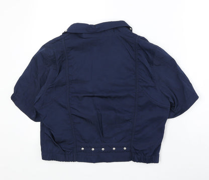 Brandtex Womens Blue Jacket Size 14 Zip