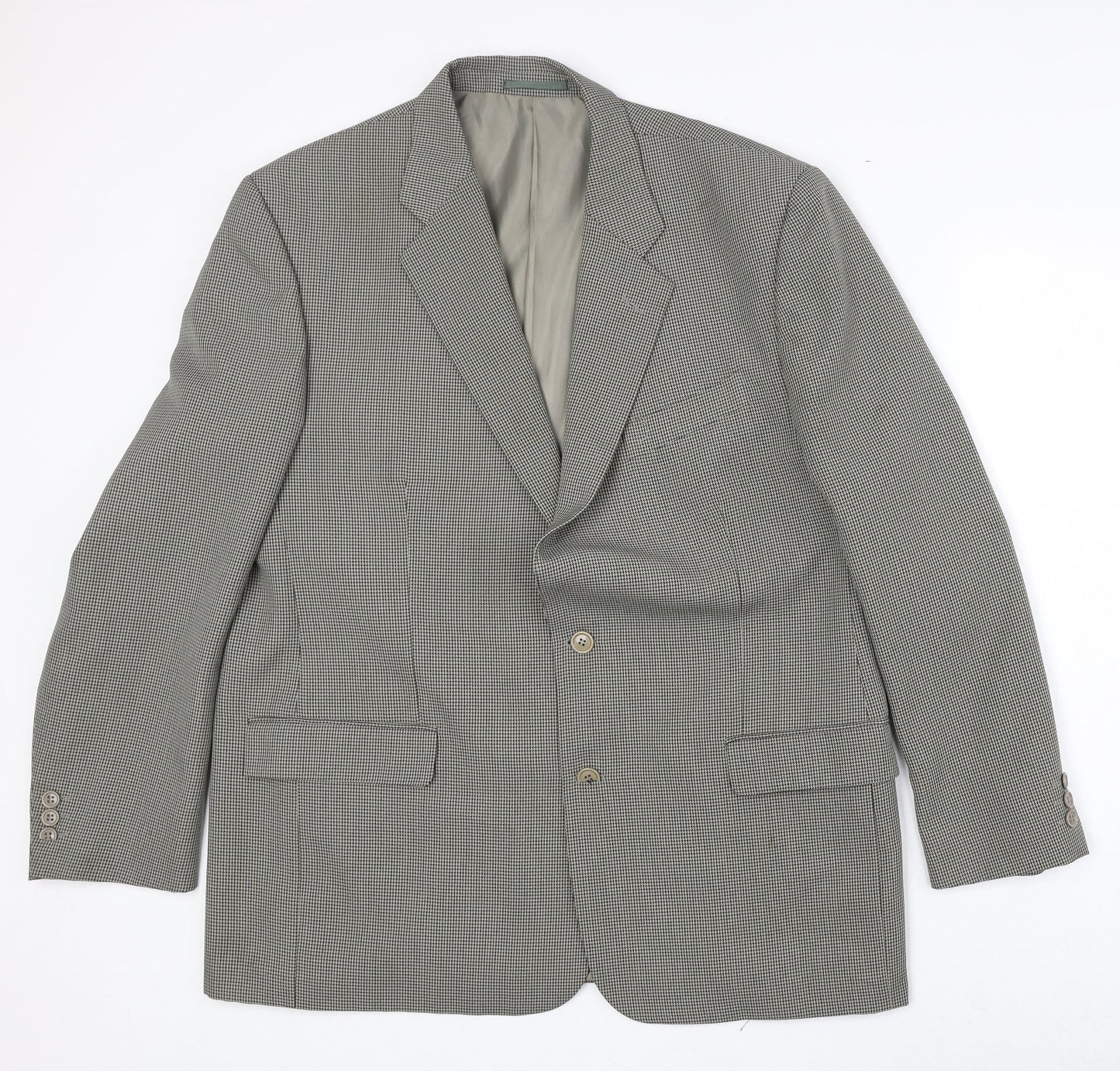 Mens UK Size 46 Simon Taylor Regular Beige Suit Jacket