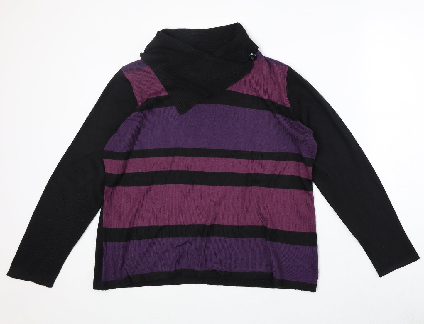 Womens UK Size M Bonmarché Purple Pullover Jumper
