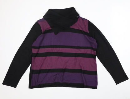 Womens UK Size M Bonmarché Purple Pullover Jumper