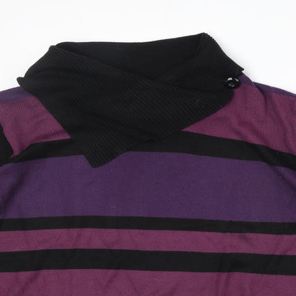 Womens UK Size M Bonmarché Purple Pullover Jumper