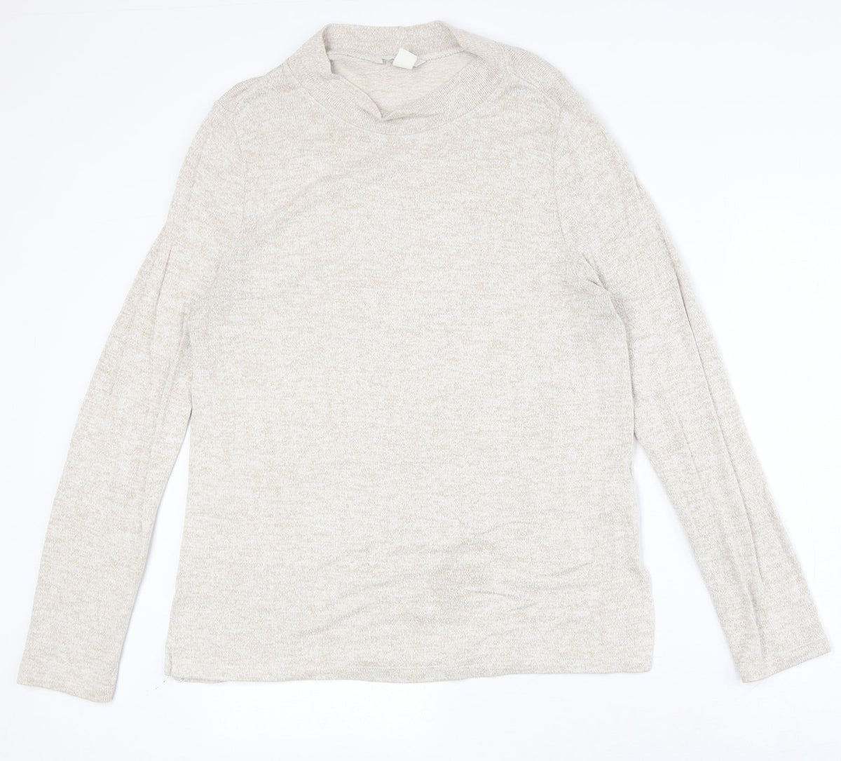 Womens UK Size M H&M Beige Pullover Jumper