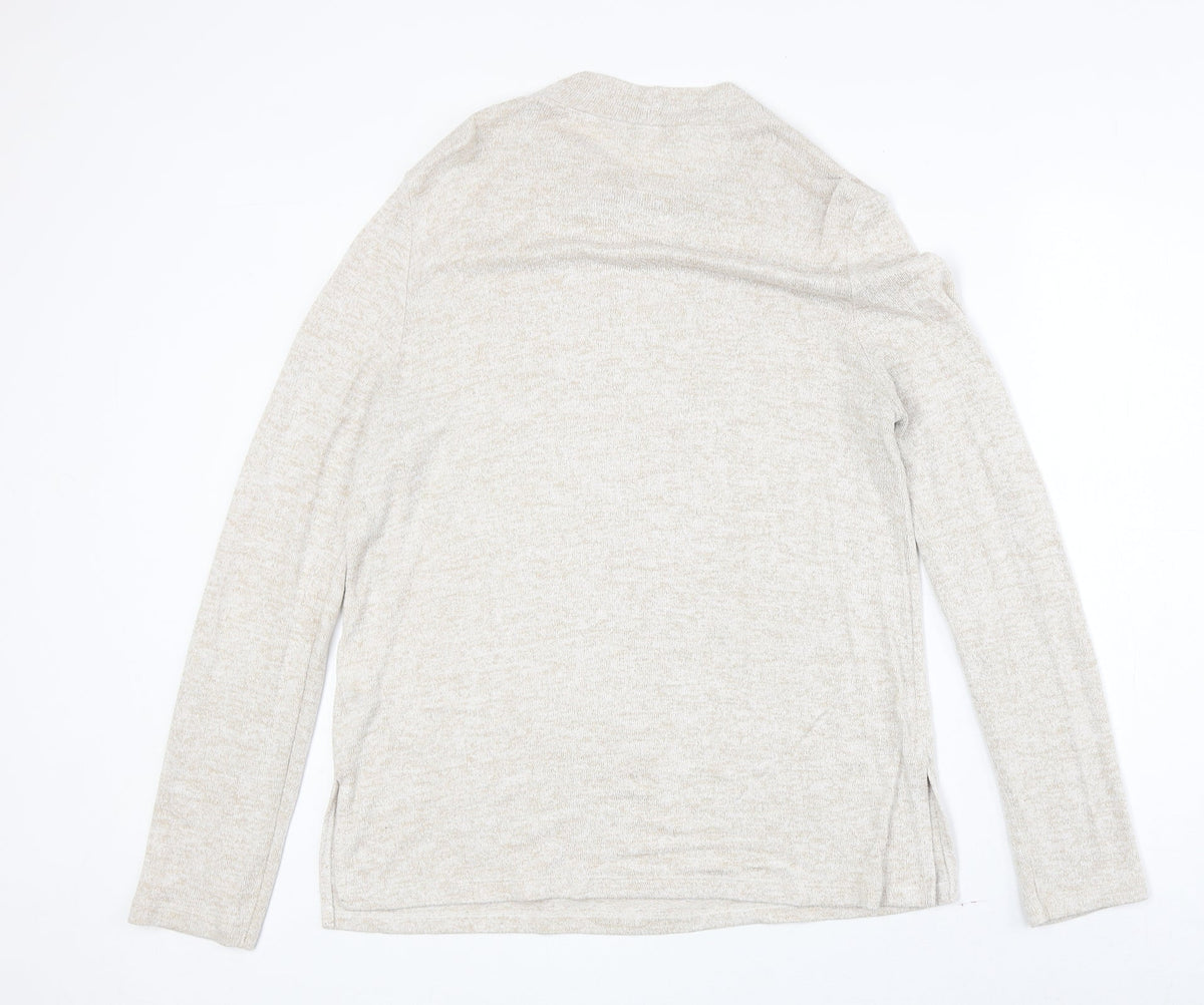 Womens UK Size M H&M Beige Pullover Jumper
