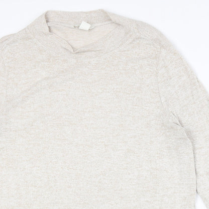 Womens UK Size M H&M Beige Pullover Jumper