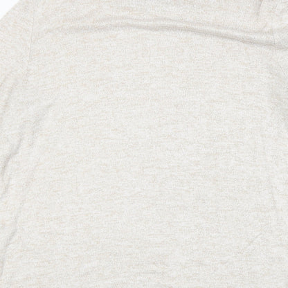 Womens UK Size M H&M Beige Pullover Jumper
