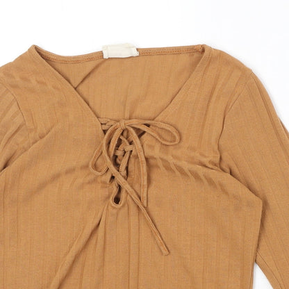 Womens UK Size S Pins & Needles Orange Basic Blouse