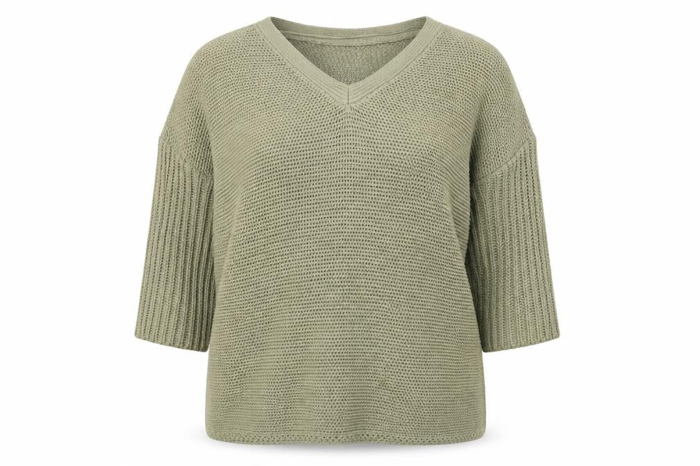Womens UK Size M Noisy may Green Pullover Jumper