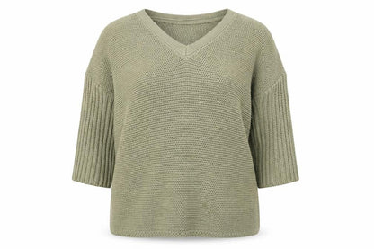 Womens UK Size M Noisy may Green Pullover Jumper