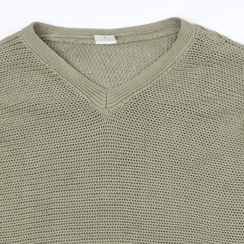 Womens UK Size M Noisy may Green Pullover Jumper
