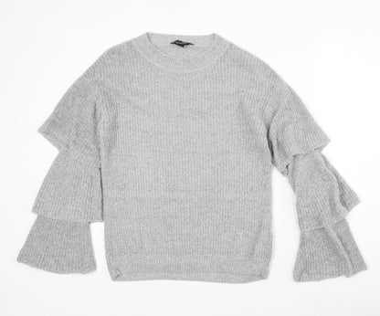 Womens UK Size 10 Dorothy Perkins Grey Pullover Jumper
